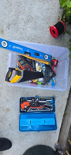 Mixed Hand Tool Lot with Toolbox