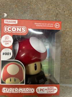 Super Mario Red Mushroom Icons Light