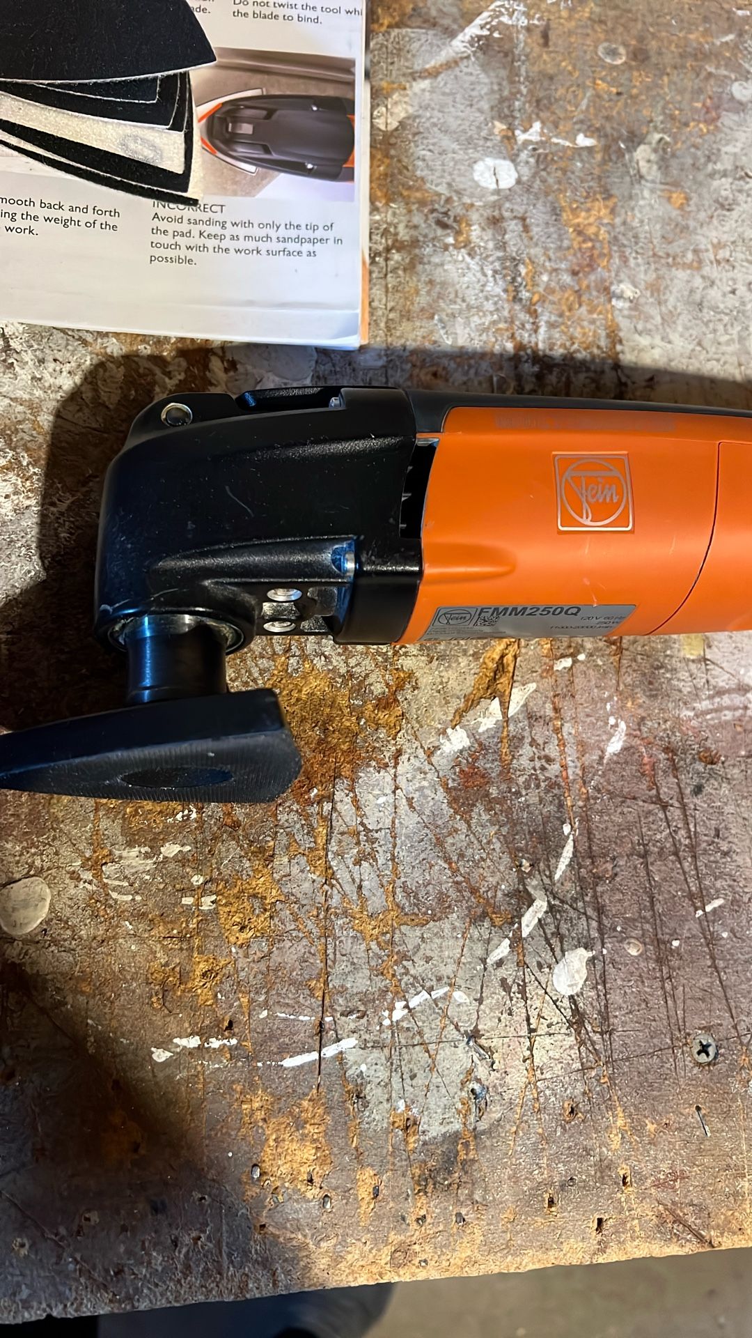 Fein multitool oscillating tool