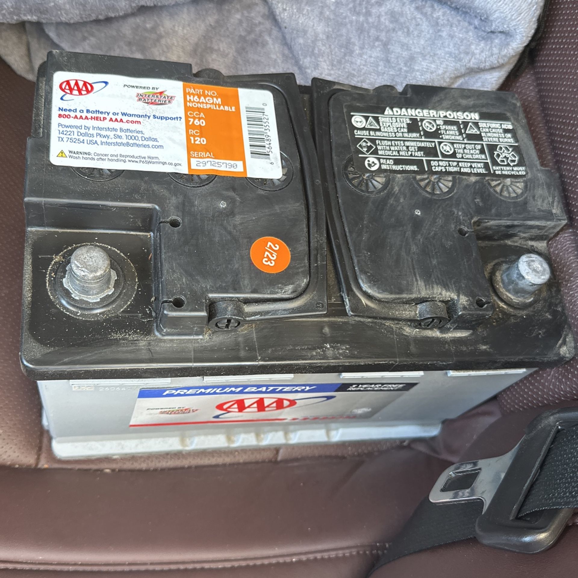 Car Battery H6 AGM