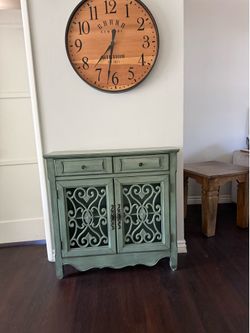 Green Grey Console Table
