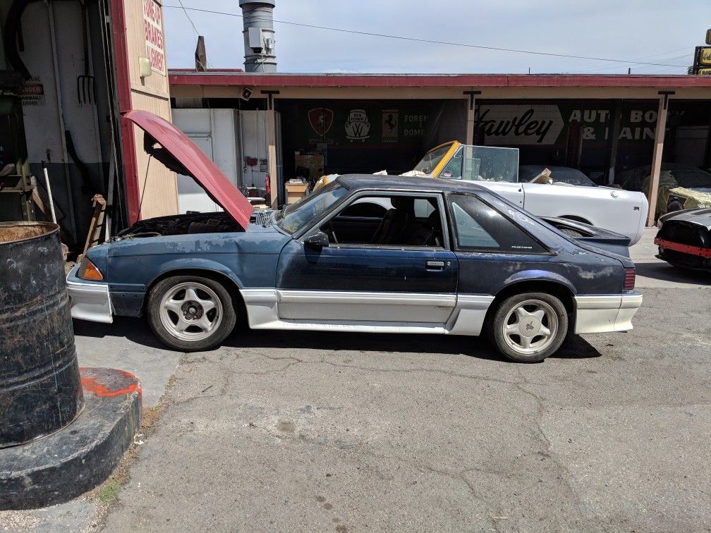 92 Fox body mustang. For parts only.