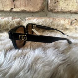 Gucci Designer Sunglasses , Brown Lenses 