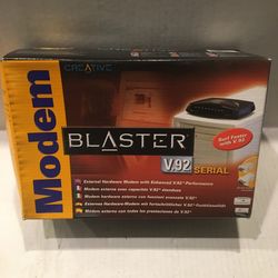 Blaster external modem v.92 serial for PC computers