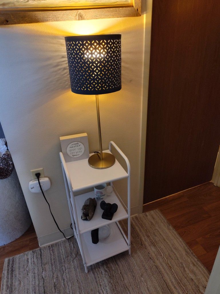 $15 - New White Metal Stand