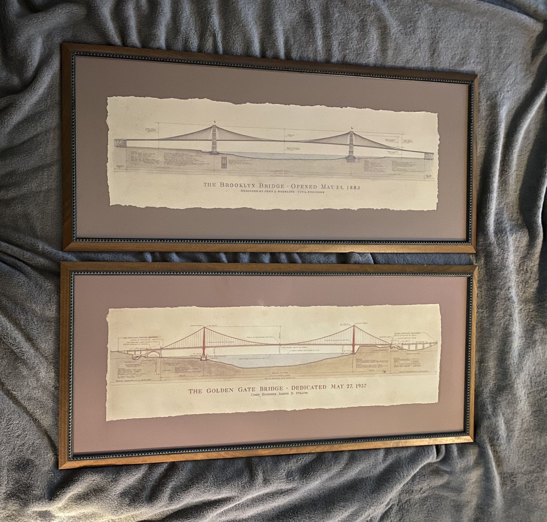 Famous Bridges by Craig S. Holmes (pair)