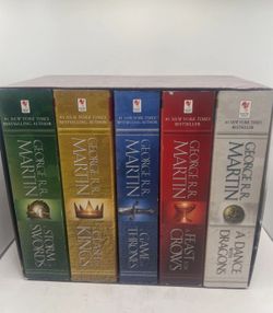 Game of Thrones 5-Book Box Set George R.R. Martin Paperback Open Box Unsealed