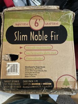 6’ Slim Noble Fir Tree From Target