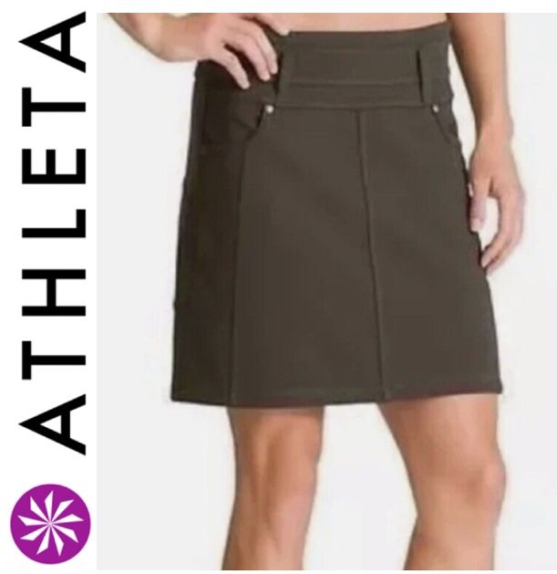PENDING Athleta Rockwell Stretch Mini Skirt Black Size Small