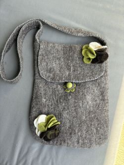 Wool Felt Flower Bag 
