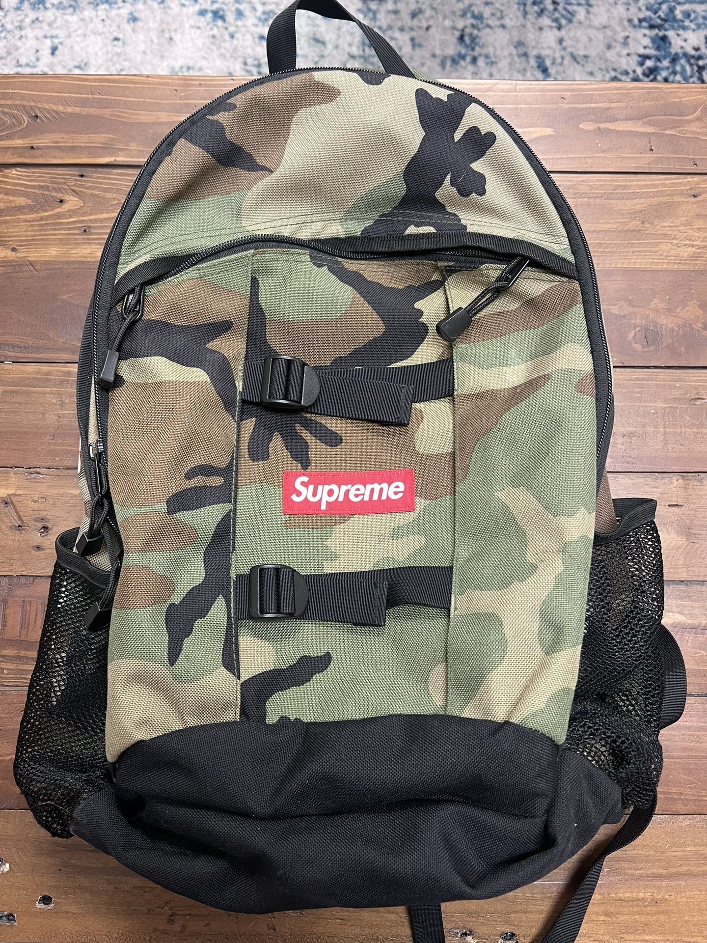 Supreme backpack ss14 camo