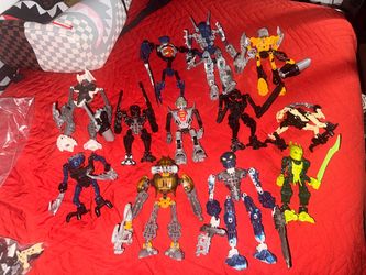 Bionicle and hero factory figures and parts