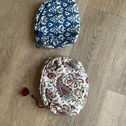 NEW! Quilted & Plastic Lined toiletry Bags 