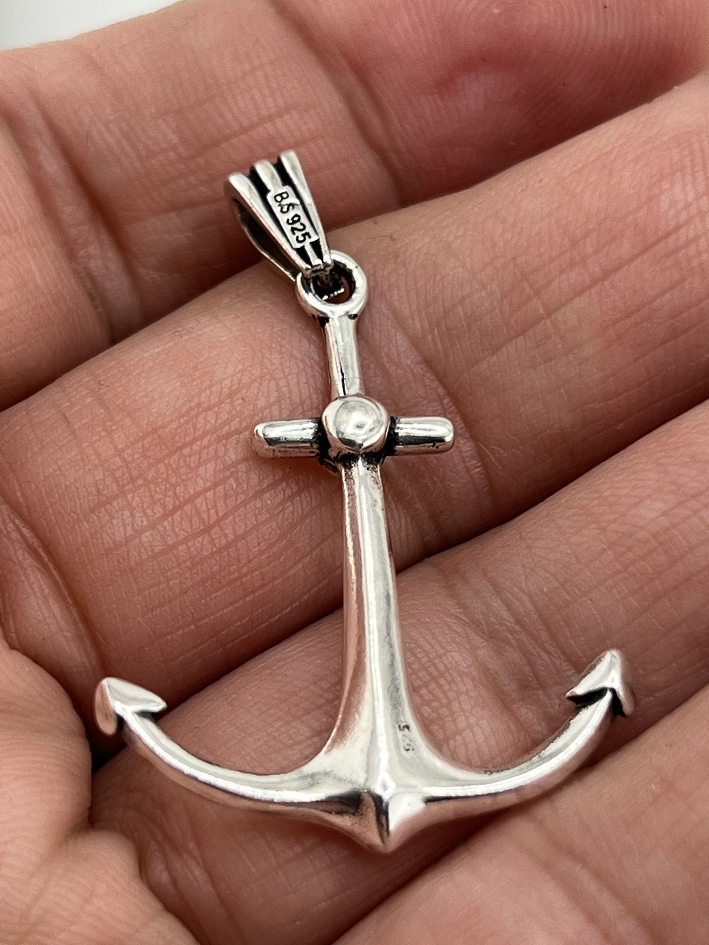 New Anchor Sterling Silver 925 Pendant For Necklace