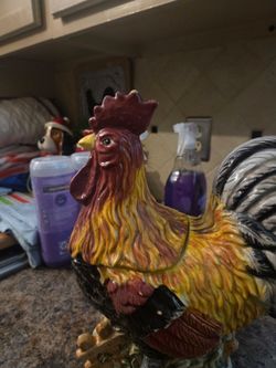 Rooster cookie jar