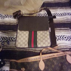 One Gucci Shoulder Bag One Louis Vuitton FinepixHs25EXR DIGTALCAMEAR