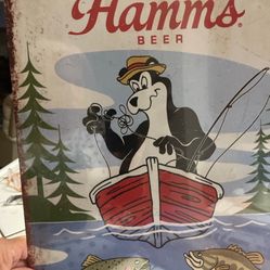 Hamms Metal Sign To Hang On Wall