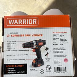 Warrior 12v Cordless Drill 
