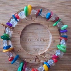 Natural stone 6-10mm chip bracelet