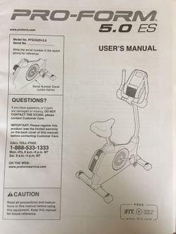 Pro Form 5.0 ES exercise bike for Sale in Charlotte NC OfferUp