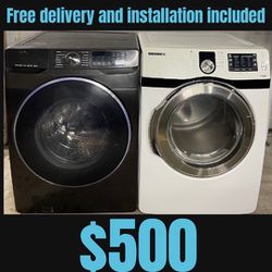 Samsung Stackable Washer And Gas Dryer 