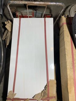 3 boxes of white gold brushed tile