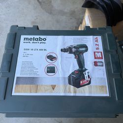 Metabo (contact info removed)90 SSW 18 LTX 400 BL bare Cordless Impact Wrench