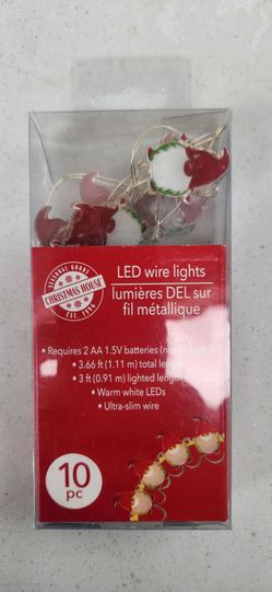 Christmas House LED Wire Lights 10pc