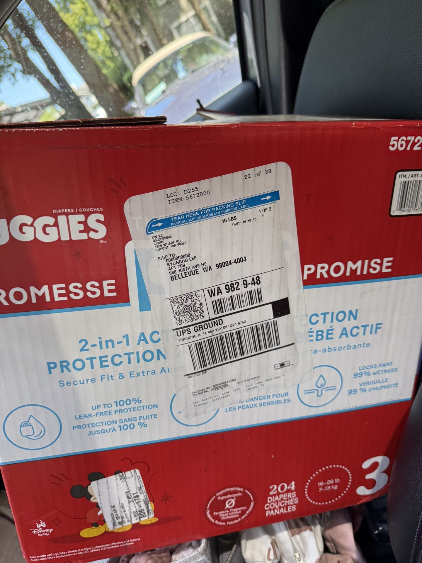 204 Huggies Size 3 Diapers