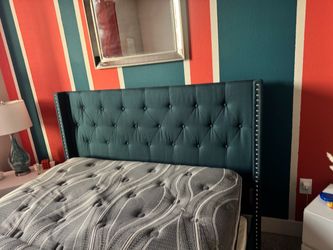 Bed with mattress