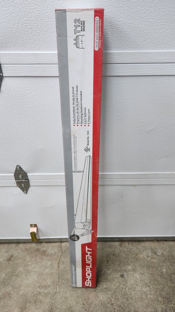 Fluorescent Light Fixtures - One New, Two Used