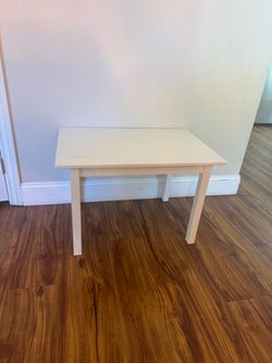 Small Kids White Wooden Table