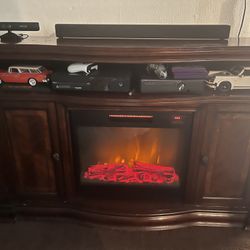 Free Electric Fireplace Tv Stand