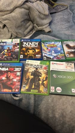 PS4 games and Xbox games