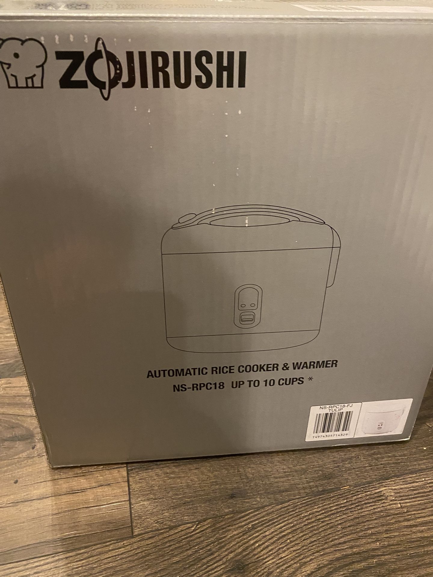 Zojirushi NS-RPC18FJ automatic Rice Cooker And Warmer .10 Cups Like New