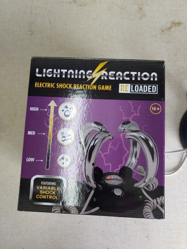 Paladone Lightning Reaction Reloaded Electric Shock Game w/ Adjustable Shock