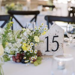 Handcrafted Travertine Stone Table Numbers (1–18) – Wedding & Event Décor