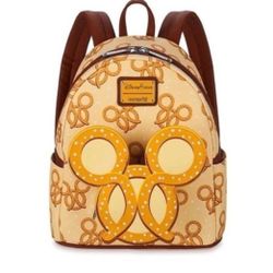 Loungefly-Disney Parks Exclusive Mickey Mouse Pretzel Mini Backpack