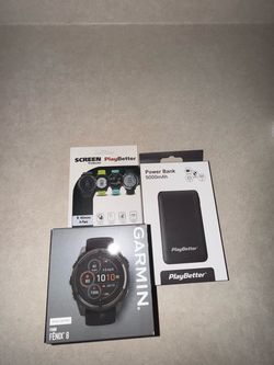 $800 OBO Garmin Fēnix 8 51mm Solar Sapphire – Unopened + Accessories