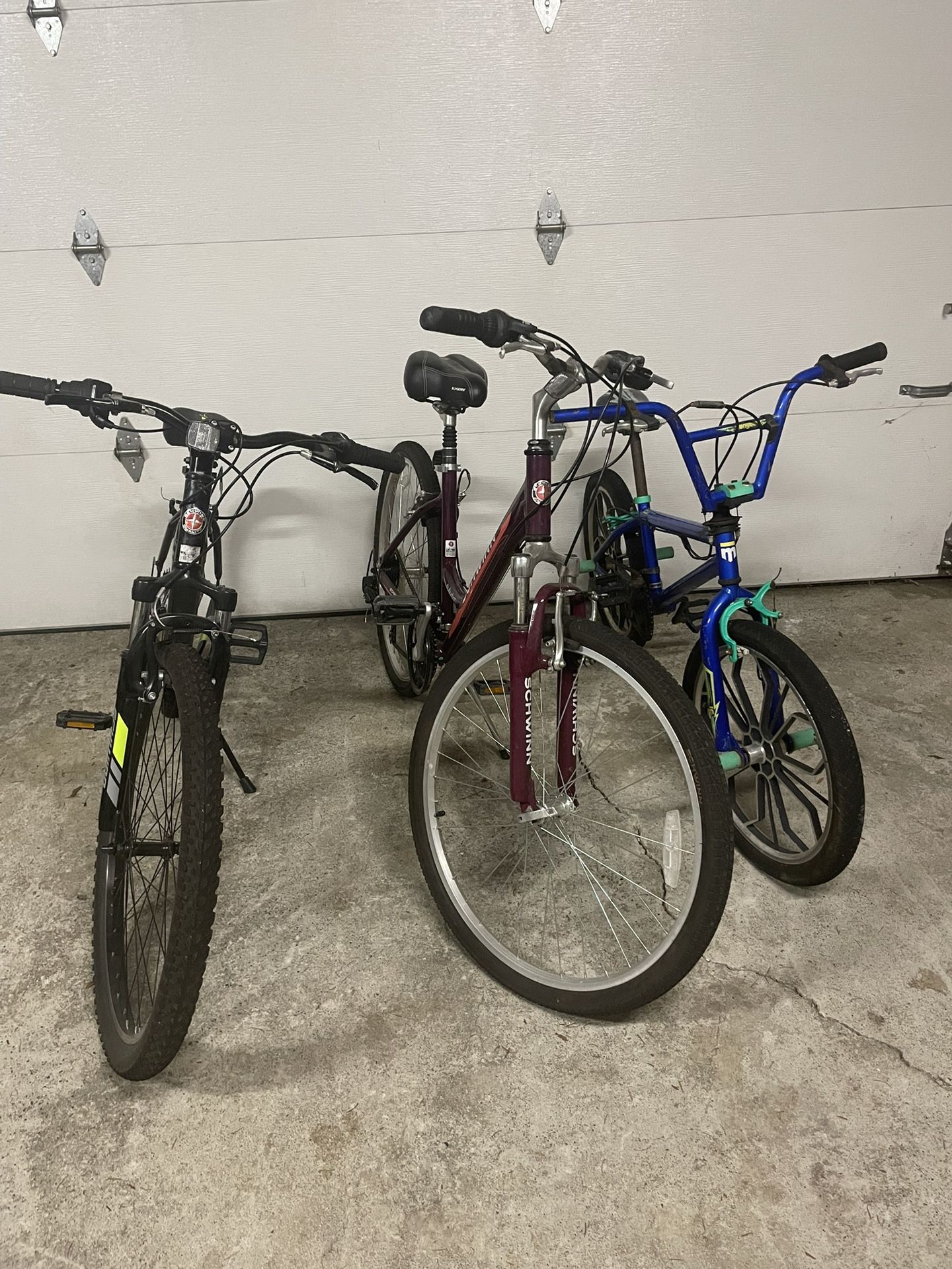 Lot Of Bikes (two Shwinn And A Mongoose)