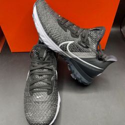 New Nike Air Zoom Infinity Tour Flyknit Golf Shoes Cleats Black Flyknit Mens Size 8 And 8.5