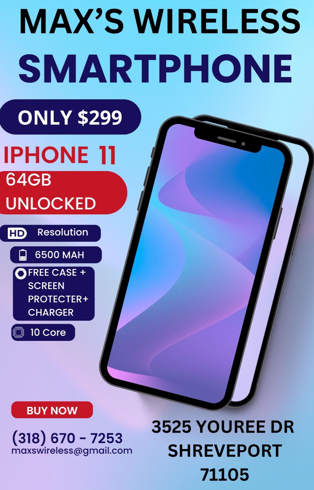NEW IPHONE 11 Unlocked All Colors 64GB