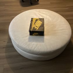Leather Ottoman