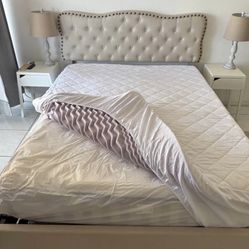 Queen Bed Frame With Mattres. Price Including Delivery