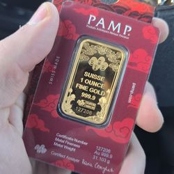 PAMP Suisse 1oz .9999 Gold Good Luck Dragon