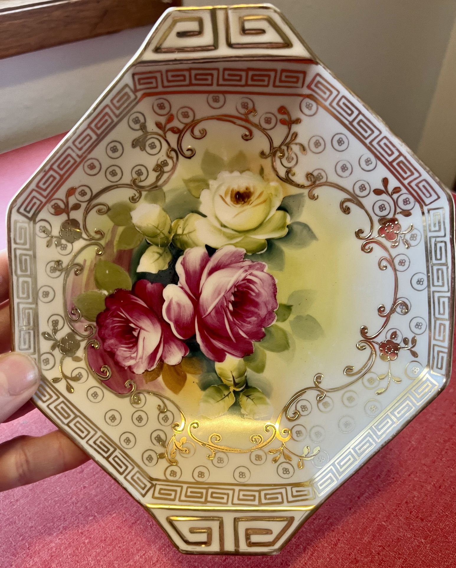 Turn of the Century Nippon Dish, Hand-painted