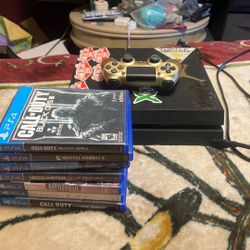 PS4 Console With Games And Controller 