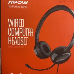 MPOW Wired Headset 
