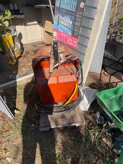 Red Arc Welder with Cables