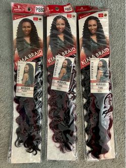 3 Packs of KIMA BRAID KRD20 - P1B/BG